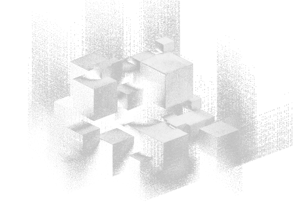 Dotted cubes showing the xTerminal visual
